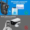 6-мегапиксельная WiFi-камера для наружного наблюдения, 12-мегапиксельный 10-кратный зум, три объектива, два экрана, видеокамера видеонаблюдения, автоматическое отслеживание, охрана, наблюдение