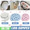 100CM/200CM Cot Baby Crib Bumper Mesh Pillow for Cradle Newborn Bedding Pads Protector Baby Bedding Nursery