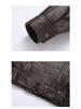 Men's Retro PU Leather Motorcycle Jacket: Heavy-Duty, Trendy Autumn Style, Casual Cool Coat.