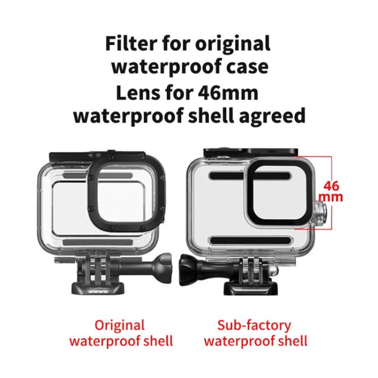 58mm Threaded Filter Adapter Ring for GoPro HERO13/12/11/10/9/8 Black, Aluminum Action Camera Mount Accessory