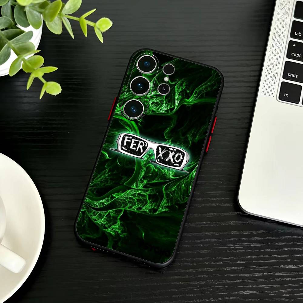 Чехол для телефона Singer F-Feid Ferxxo SIXDO для Samsung S26, S25, S24, S23, S22, S30, S21, Ultra, Plus, FE 5G Черный Мягкий Чехол