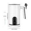 Electric Milk Frother and Steamer Simple Drink Mixer for Cream Coffee Matcha White