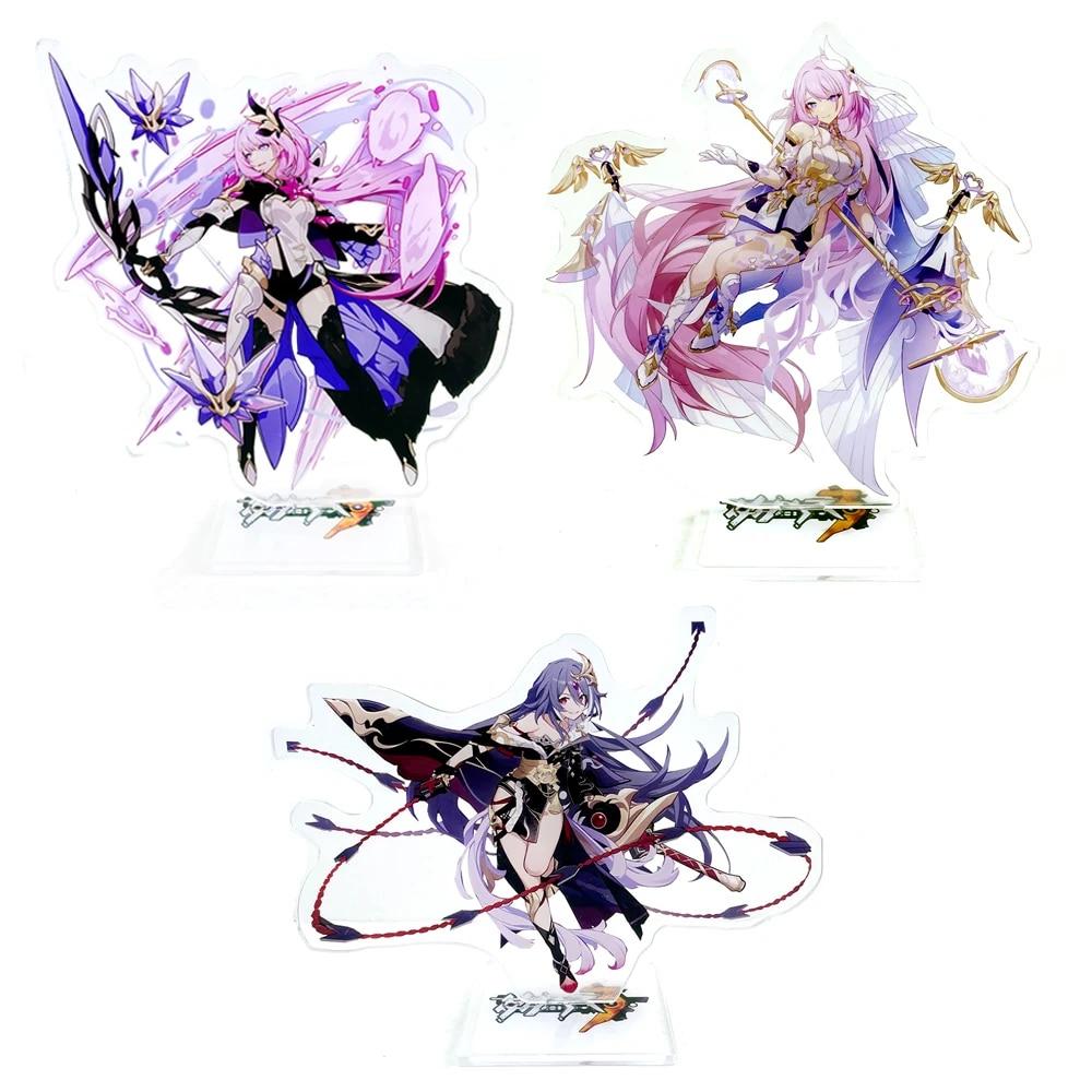 Honkai Impact 3rd Herrschers Elysia Miss Pink Elf Human ego Fu Hua Sentience акриловая подставка, игрушка-фигурка