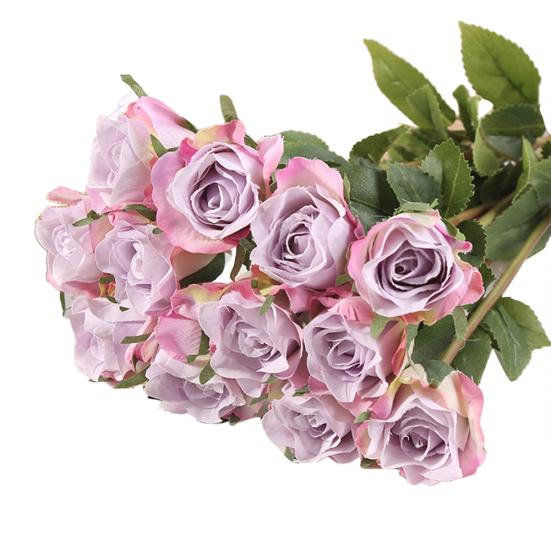 12шт искусственный цветок розы ручной работы домашний декор для свадебной вечеринки подарок на день Святого Валентина