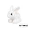 Big Size Building Blocks Animal Accessorie Compatible Duplo Rabbit Fish Bear Chicken Pig Duck Dog Cat Horse Cow Sheep Toys Gifts