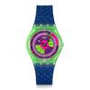 Наручные часы Swatch GENT BIOSOURCED NEON SKYCHART SO28G704, унисекс, для взрослых, синие.