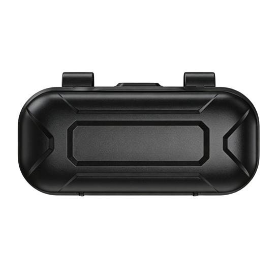 Car Visor Clip-On Storage Eyewear Case with Box Sun Visor Push-Open Cover Dustproof