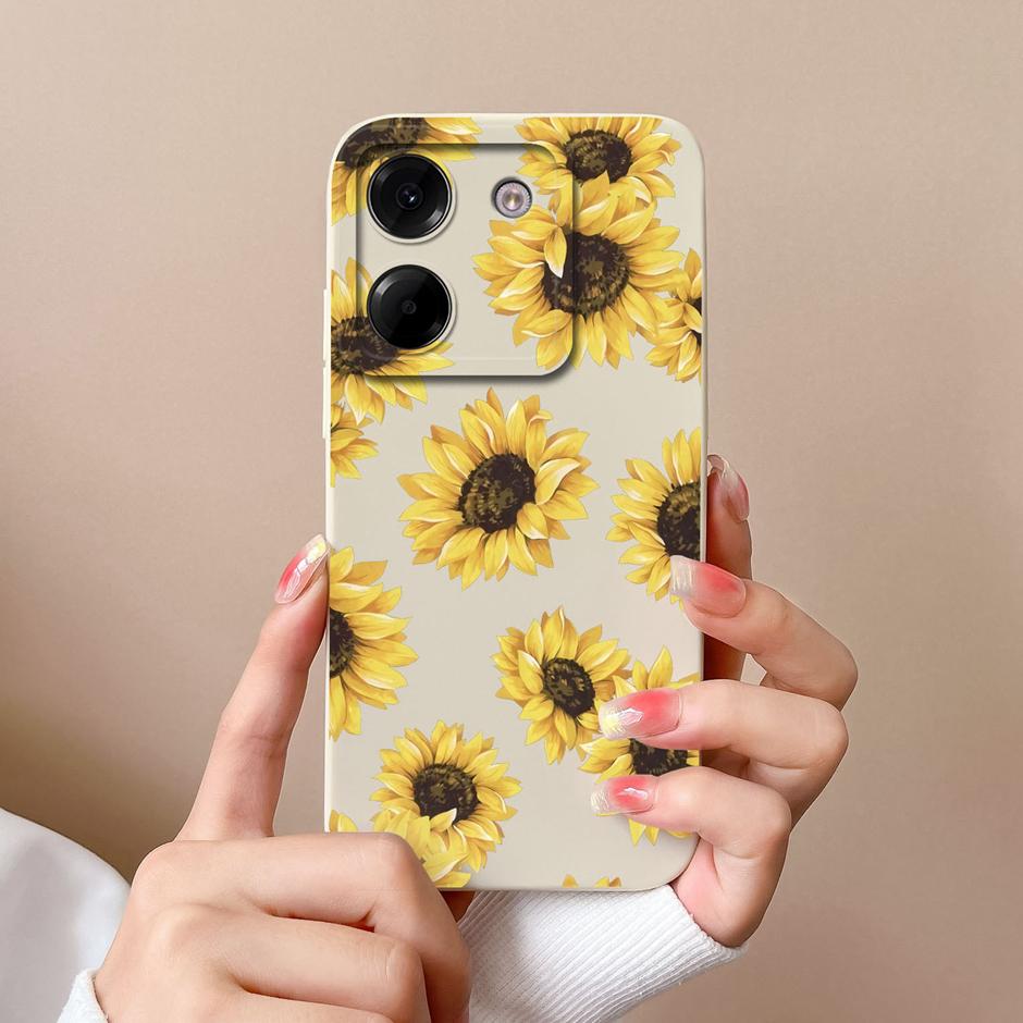 For Xiaomi Poco M7 Pro 5G Case Cute Cartoon Sweet Girl Silicone Soft Protective Back Cover For XiaomiPocoM7 Pro 5G Fundas Coque