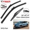 3PCS Wiper Blades For Renault GRand Scenic 4 2016-2018 30" 26" 9" Fit Front Windshield Windscreen Window Brushes Cutter Accessories 2016 2017 2018