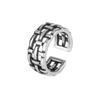 Korean Style Distressed Hollow Interwoven Mesh Ring, Feminine, Simple and Fashionable Open Ring Jewelry