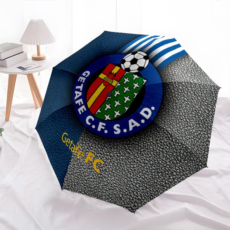 Getafe CF узор, автоматический складной зонт, портативный и складная конструкция, 8 спиц, рождественский или день рождения подарок.