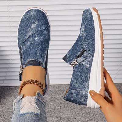 Новые женские уличные беговые слипоны Элегантные парусиновые туфли Женские туфли-баотоу Повседневные трендовые Удобные кроссовки Де Мухер