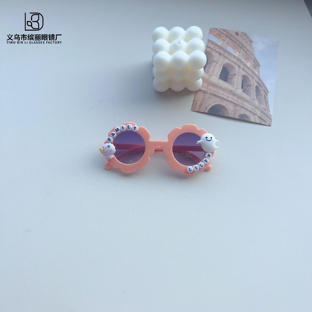 Модные детские солнцезащитные очки DIY милые аксессуары тыквенные детские очки универсальные солнцезащитные очки Tide