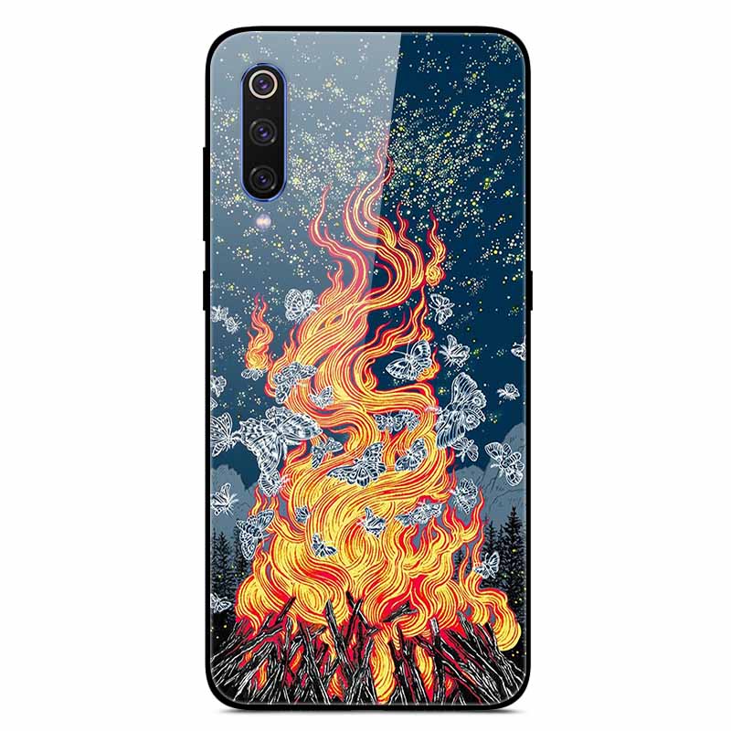 Чехлы для Xiaomi Mi A3 Роскошные Чехлы для Телефона из Закаленного Стекла Космические для Xiaomi MI 9 Lite Чехол 9lite MiA3 Жесткий Защитный Задний Корпус