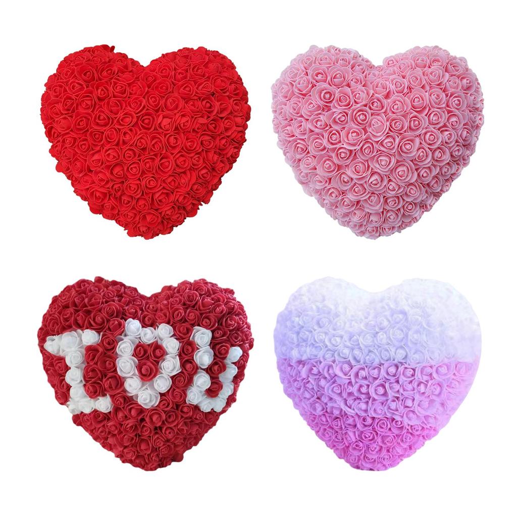 Heart Shaped Rose Flower Creative Preserved Flowers for Gift