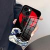 Чехол для телефона Самурайская маска Для iPhone 17 Pro Max 15 Pro 16 14 Plus 12 13 Mini 11 Pro Ударопрочная стеклянная крышка
