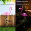 1pc Solar Power Lawn Light Flamingo Shape Outdoor Garden Waterproof Landscape Lamp Best Gift For Home Yard Garden Decoration