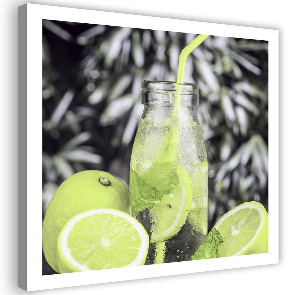 Canvas print, Beverage and limes