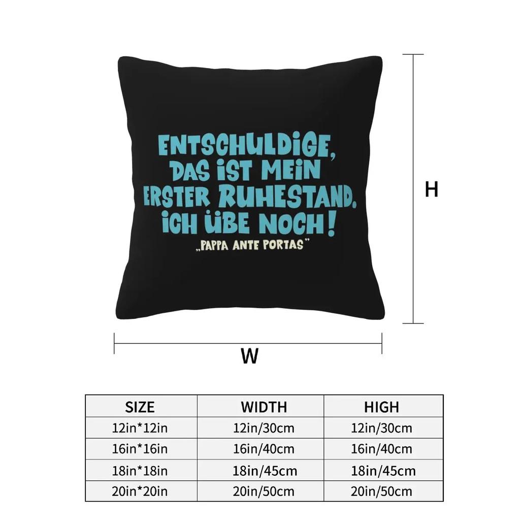 Loriot Pappa Ante Portas This Is My First Retirement 2 Pcs Square Pillowcase Pillow Cover Cushion Throw Pillow For Home Car