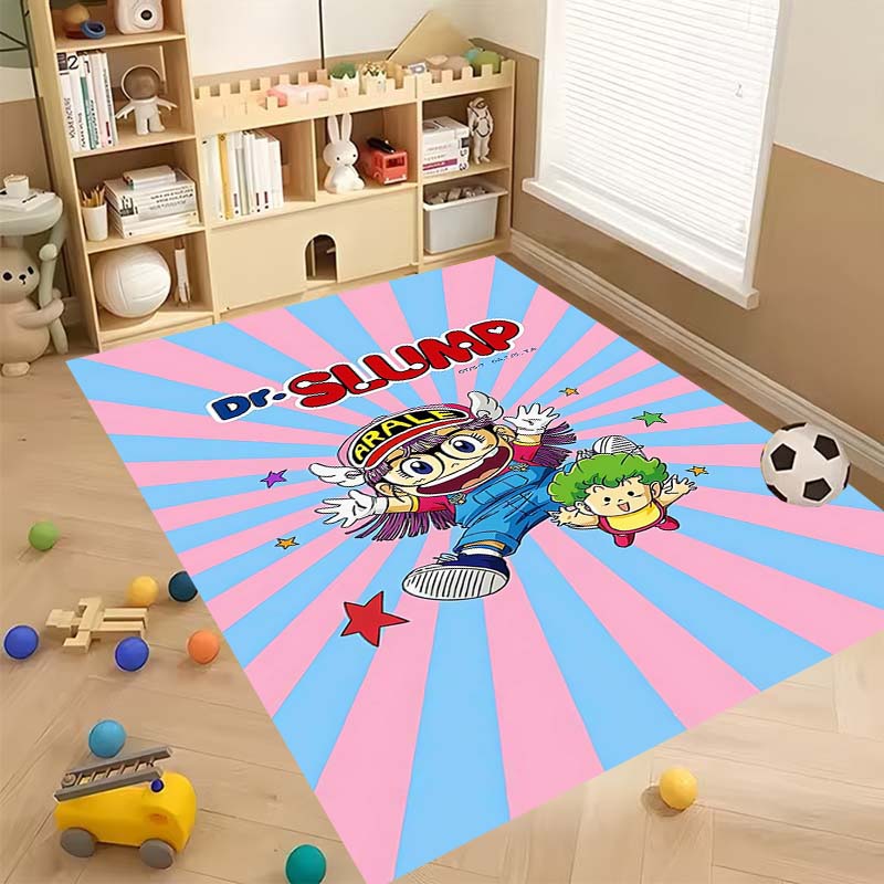 New Cartoon Dr S-Slump Arale Bathroom Rug, Soft Bedroom Floor, Home Laundry Room, Non-Slip Welcome MatCustomizable