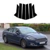 6Pcs for Ford Mondeo MK5/ MK V/Ford Fusion 2014-2022 Car Pillar Posts Glossy Black Door Window Molding Cover Sticker