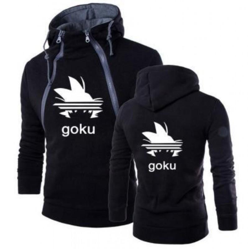Mens Hooded Zipper Front Graphic Sweatshirt Casual Long Sleeve Pullover Teens Adults