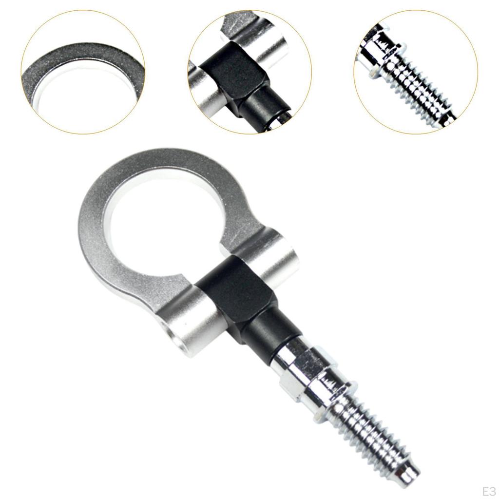 Car Folding Towing Hook Tow Bar Sturdy Swivel Ring Trailer Pull for SUV Truck Cars