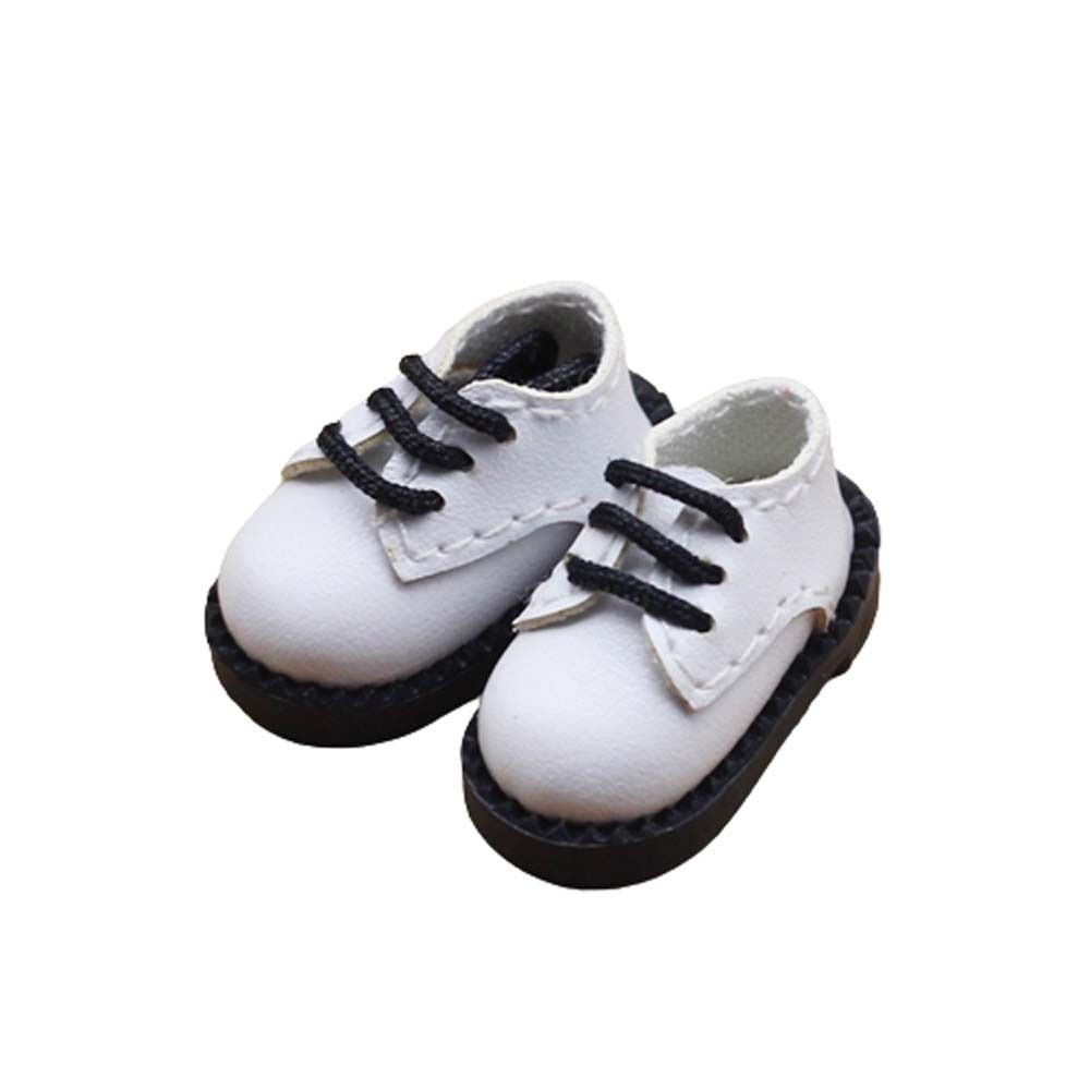 1 пара обуви для куклы 1/12, обувь для куклы BJD с круглым носком, кукла BJD, обувь из искусственной кожи, обувь из искусственной кожи, глиняные куклы