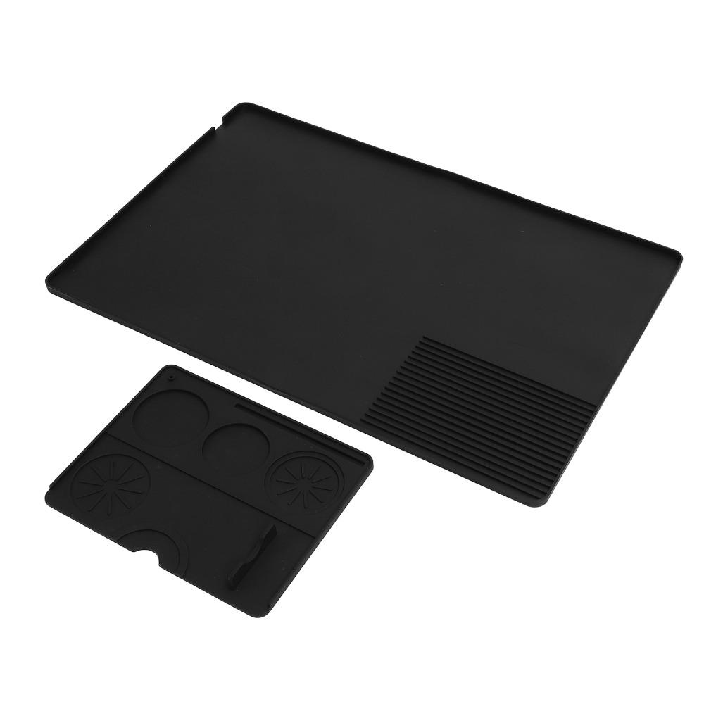 2pcs set Heat Resistance Coffee Bar Mat Non-Slip Coffee Maker Mat Countertop Accessories Countertop