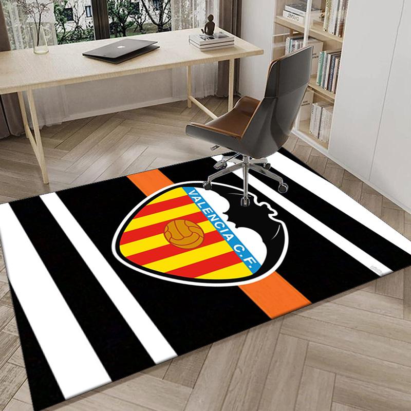 Коврик с дизайном герба Valencia CF для офиса, коврик под кресло, декоративный ковер, коврик для гостиной, большой размер, подарки для фанатов, рождественские подарки