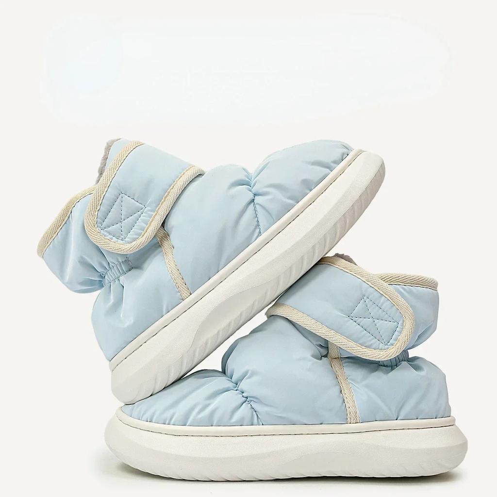 Fashion Winter Warm Thicken Plush Waterproof Snow Boots Women Non Slip Thick Bottom Cotton Padded Ankle Boots Outdoor Woman Shoes 2024