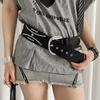 Gothic Rivet Wide Belt Korean Dress Jeans Belt Vintage Women's Waist Belt Dresses Accessory