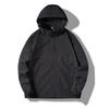 Men's Casual Outdoor Mountaineering Thin Jacket Jacket Windproof Breathable Windbreaker Removable Hat
