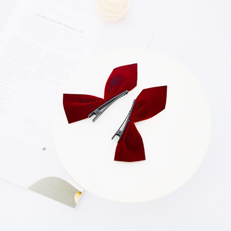 Большая шелковая заколка-бантик - корейский конский хвост и аксессуар для верхней заколки