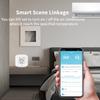 ZigBee / WIFI Temperature  Humidity Sensor For Tuya LED Screen  Smart Linkage Thermo-hygrome Voice Control For Google Home Alexa