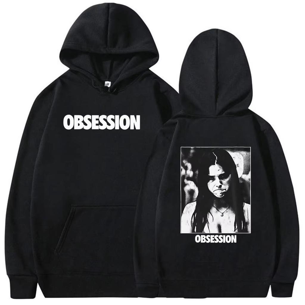 2026 Hot Sale Obsession Horror Pullover Hoodie Y2K Men Women Harajuku Hip Hop Punk Sweatshirt Perfect for Commute & Loungewear