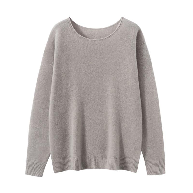 Women's 100% Cashmere Loose Fit Base Layer Top for Autumn/Winter