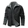 Autumn and Winter Men's Jacket Fleece Denim Workwear Casual Jacket Men's Jacket