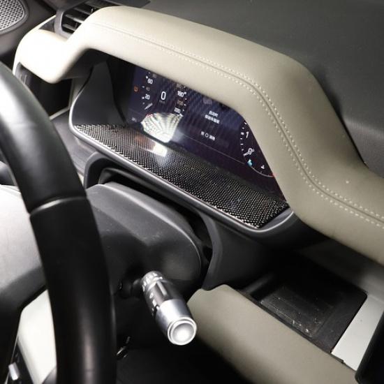 Soft Carbon Fiber Front Dashboard Lower Panel Trim For LR Defender -24