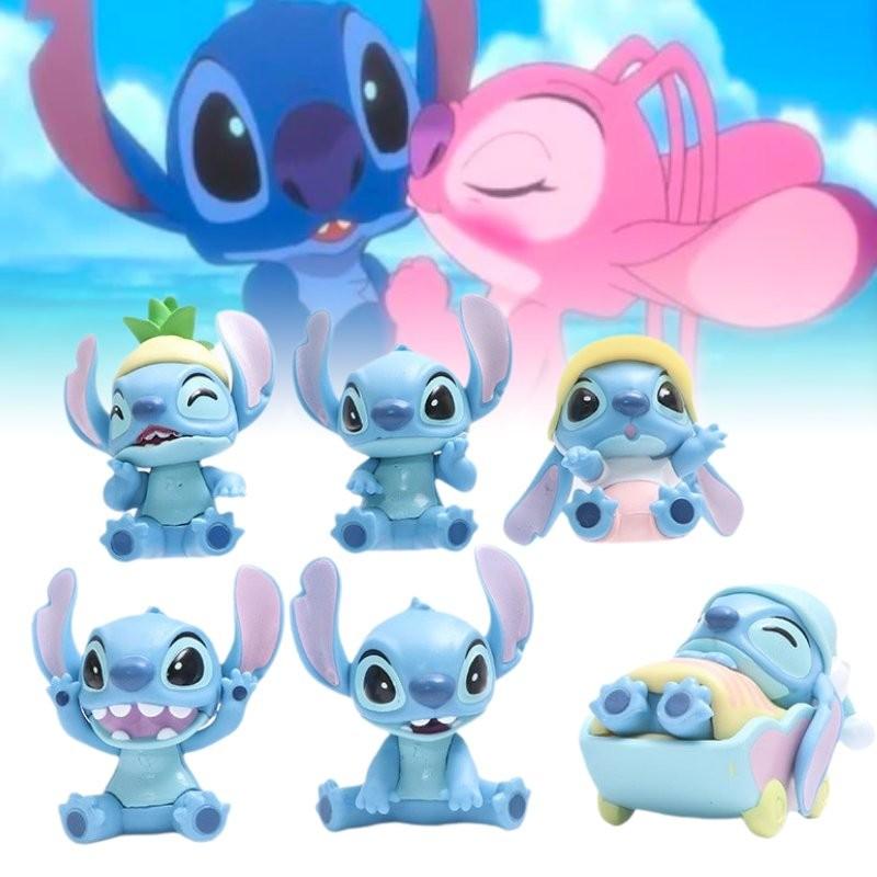 Charming Pvc Stitch Action Figures In Six Different Styles Perfect For Collectors