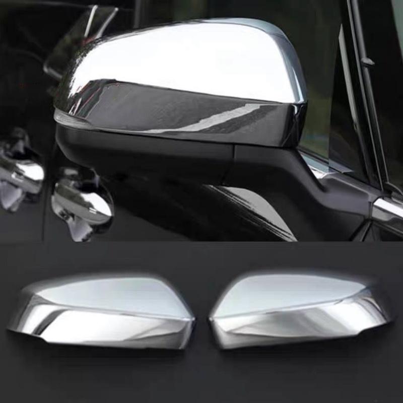 Car Decoration Door Mirror Cover For Toyota Noah Voxy 90 Series Carbon Fiber Chrome Silver Cars Accessories