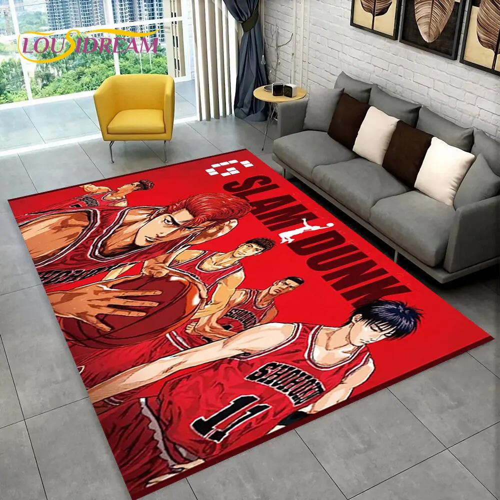 Slam Dunk Япония Аниме Мультфильм Коврик, Коврик для гостиной Спальня Диван Коврик Украшение, Дети играют Нескользящий напольный коврик