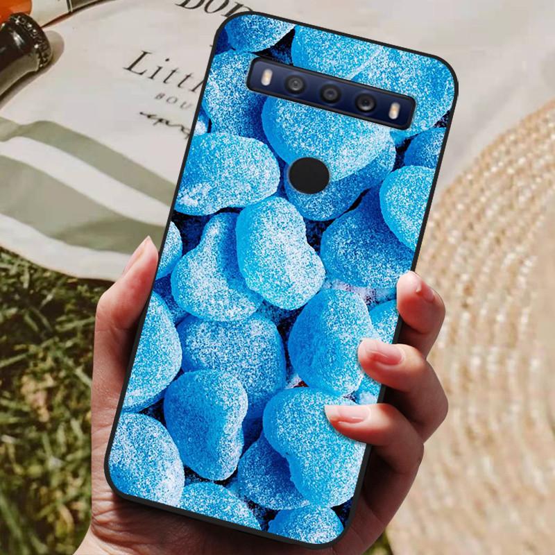 Чехол для TCL 10 SE Черный ТПУ Силиконовый Чехол Для Телефона TCL 10SE Чехлы tcl 10se T766H T766J T766U T766A Fundas Бампер Мраморный