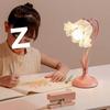 Ins Style Floral Bedroom Bedside Lamp for Teens - Eye-Caring Night Light & Study Desk Lamp