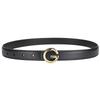 Elegant Pu Leather Alphabet Belt With Metal Buckle For Womens Dress Attire