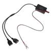 Двухпортовый USB-модуль зарядки QC3.0 Водонепроницаемый Преобразователь DC10V- 30V в 5V 3A Модуль понижающий DC-DC Адаптер питания
