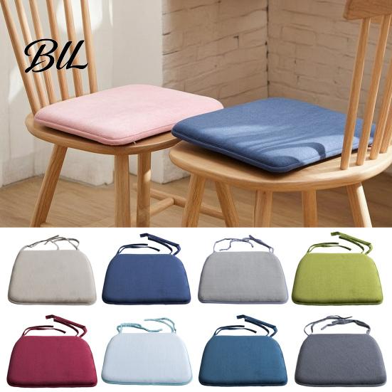 Soft Fluffy Seat Cushion for Home Office Plush Chair with Ties, Cozy Non-slip Cushion, 15.75" Skin-friendly Warm Winter x Dining Comfortable Mat Desk