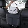 Leather Car Handbag Holders Organizers and Storage Front Seats Gap Car Seats Gap Filler Organizer Storage Bag for Car Seats