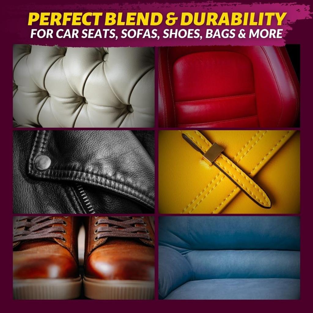 Коричневый кожаный виниловый ремонтный комплект - Диван, сиденье автомобиля, натуральная кожа, итальянский клей для кожи, полиуретан Bycast Leather