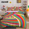 Abstract Rainbow Colorful Bedding Set Queen King Sinlge Duvet Cover Dream Polyester Comforter Covers Pillowcase Soft Bedclothes